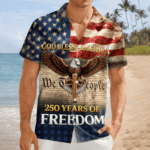 God Bless America - America 250 Years Of Freedom Hawaii Shirt America 250 Merchandise Patriotic Presents – Moonbestprint
