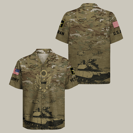 US Army 250th Years Of Service Hawaiian Shirt Proud Veteran Clothes Boyfriend Gift – Moonbestprint