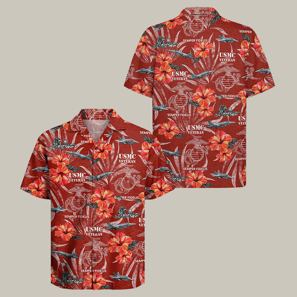 US Marine Corps 250 Years Of Honor Hawaiian Shirt – Moonbestprint