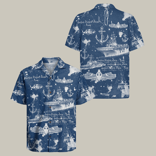 US Navy Surface Warfare Forces 250th Years Of Service Hawaiian Shirt Run Silent Run Deep Shirt – Moonbestprint