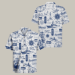 US Navy 250th Years Of Service Hawaiian Shirt Forged By The Sea Shirt Navy Veteran Present – Moonbestprint