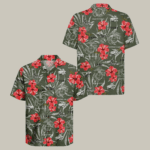 US Marines 250th Years Of Service Hawaiian Shirt Floral Marine Corps Shirt Best Gift For USMC – Moonbestprint