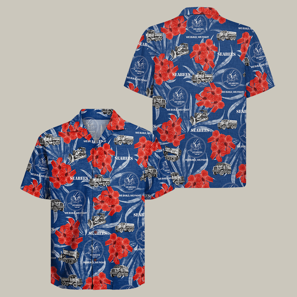 US Navy Seabees 250th Years Of Service Hawaiian Shirt We Build We Fight Shirt Unique Navy Gift – Moonbestprint