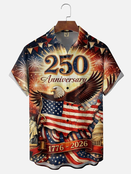 USA 250Th Anniversary Hawaiian Shirt USA 250 Years Of Freedom Clothes Father's Day – Moonbestprint