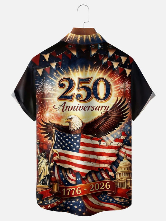 USA 250Th Anniversary Hawaiian Shirt USA 250 Years Of Freedom Clothes Father's Day – Moonbestprint