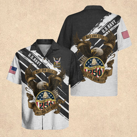 US Navy 250 Years Eagle Patriotic Hawaiian Shirt Father's Day – Moonbestprint