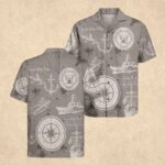 US Navy 250th Years Anniversary Hawaiian Shirt Patriotic Gift Ideas for Father's Day – Moonbestprint