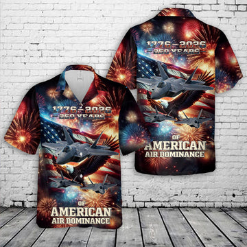 1776-2026 250th Years of American Air Dominance Hawaiian Shirt - Moonbestprint