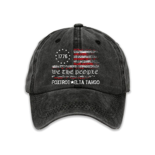 1776 We The People Foxtrot Delta Tango Baseball Cap Moonbestprint
