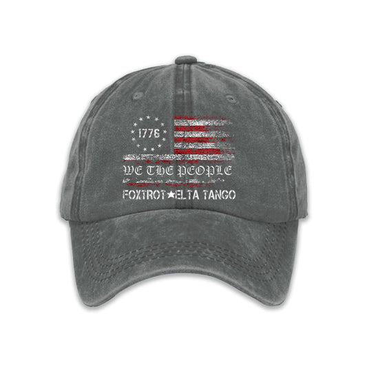 1776 We The People Foxtrot Delta Tango Baseball Cap Moonbestprint