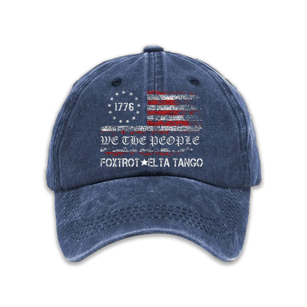 1776 We The People Foxtrot Delta Tango Baseball Cap Moonbestprint