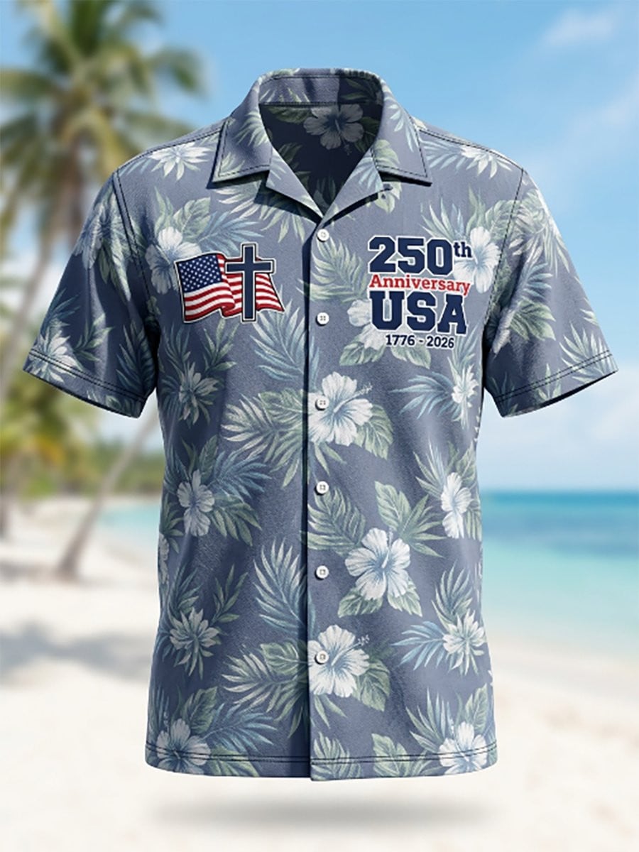 250th Anniversary USA Hawaiian Shirt In God We Trust 1776-2026 – Moonbestprint