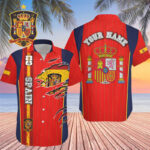 Custom Name Spain World Cup 2026 Graphic Hawaiian Shirt for Soccer Fans – Moonbestprint