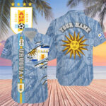 Custom Name Uruguay World Cup 2026 Graphic Hawaiian Shirt for Soccer Fans – Moonbestprint