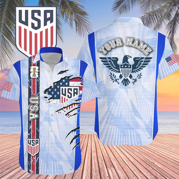 Custom Name USA World Cup 2026 Graphic Hawaiian Shirt for Soccer Fans – Moonbestprint