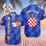 Custom Name Croatia World Cup 2026 Graphic Hawaiian Shirt for Soccer Fans – Moonbestprint