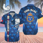 Custom Name France World Cup 2026 Graphic Hawaiian Shirt for Soccer Fans – Moonbestprint