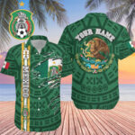 Custom Name Mexico World Cup 2026 Graphic Hawaiian Shirt for Soccer Fans – Moonbestprint