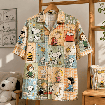 Snoopy Happy Days Patchwork Shirt