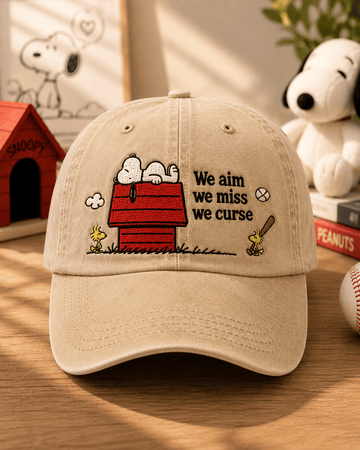 Snoopy Doghouse Baseball Embroidered Vintage Hat