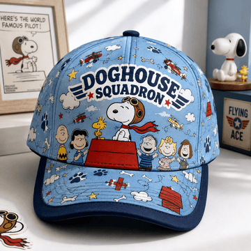 Snoopy Doghouse Squadron 3D Printed Cap