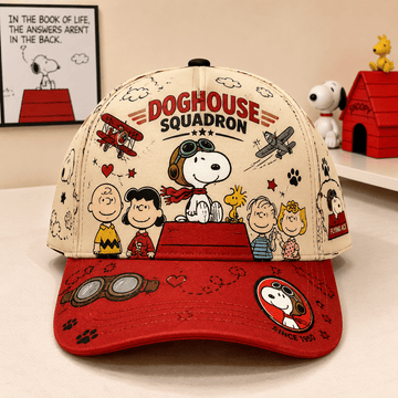 Snoopy Red Baron Squadron Printed Hat