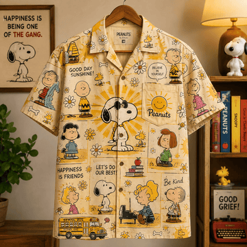 Peanuts Gang Sunshine & Smiles Hawaiian Shirt