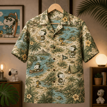 Snoopy Island Adventure Hawaiian Shirt