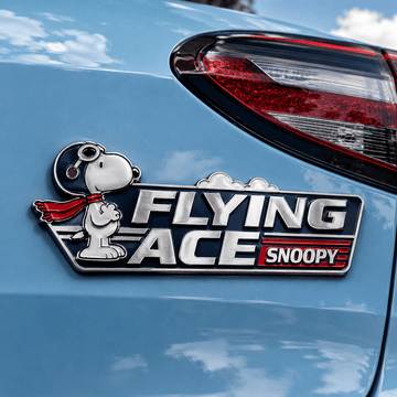 Snoopy Flying Ace Car Emblem Badge