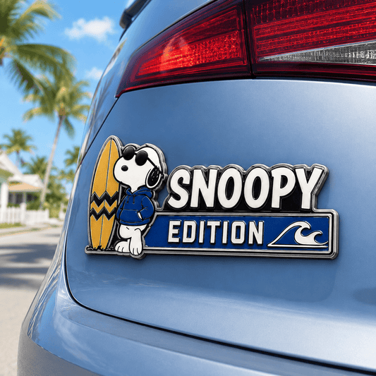 Snoopy Surfside Edition Car Emblem Badge