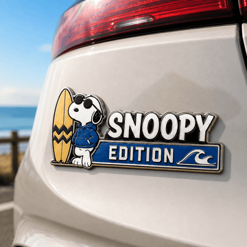 Snoopy Surfside Edition Car Emblem Badge