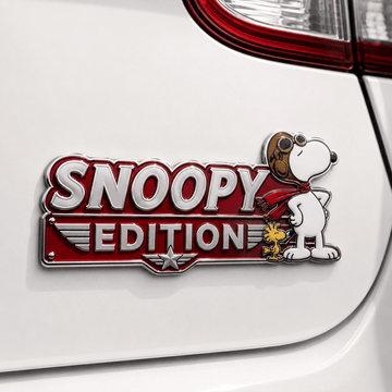 Snoopy Flying Ace & Woodstock Edition Car Emblem Badge