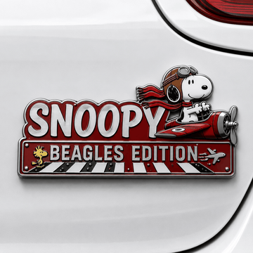 Snoopy Flying Ace Beagles Edition Car Emblem Badge