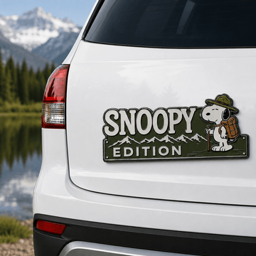 Snoopy Trail Explorer Edition Car Emblem Badge