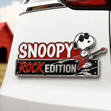 Snoopy Rock Star Edition Car Emblem Badge