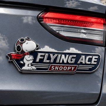 Snoopy Skybound Pilot Car Emblem Badge