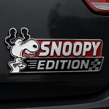 Snoopy Crazy Mood Edition Car Emblem Badge