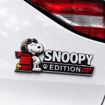 Snoopy Flying Ace Edition Car Emblem Badge