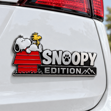 Snoopy & Woodstock Doghouse Edition Car Emblem Badge
