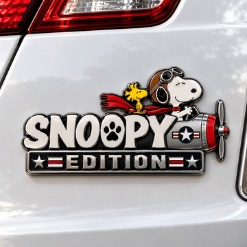 Snoopy Flying Ace Adventure Edition Car Emblem Badge