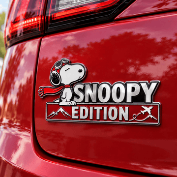 Snoopy Horizon Flight Car Emblem Badge