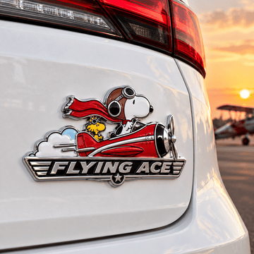 Snoopy Cloud Chaser Car Emblem Badge