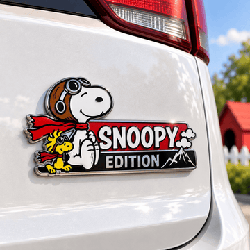 Snoopy Skybound Companions Edition Laser Engraved Car Emblem Badge