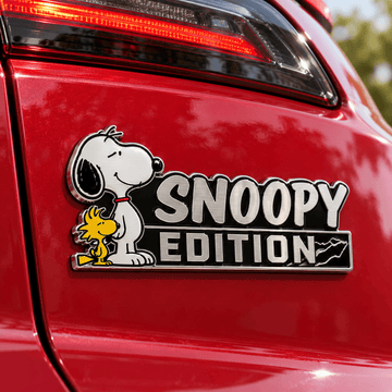 Snoopy Sidekick Edition Car Emblem Badge