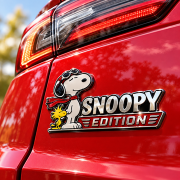 Snoopy Road Captain Car Emblem Badge