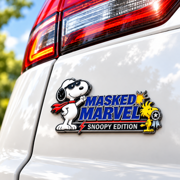 Snoopy Masked Marvel Car Emblem Badge