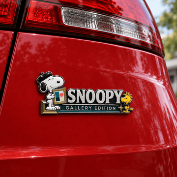 Snoopy Art Gallery Edition Car Emblem Badge
