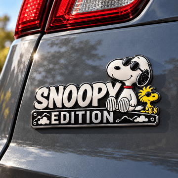 Snoopy Cool Buddies Edition Car Emblem Badge