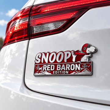 Snoopy Red Baron Heritage Edition Car Emblem Badge