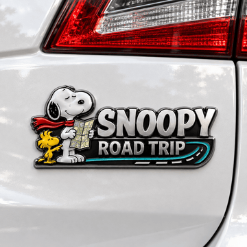 Snoopy Road Trip Edition Car Emblem Badge